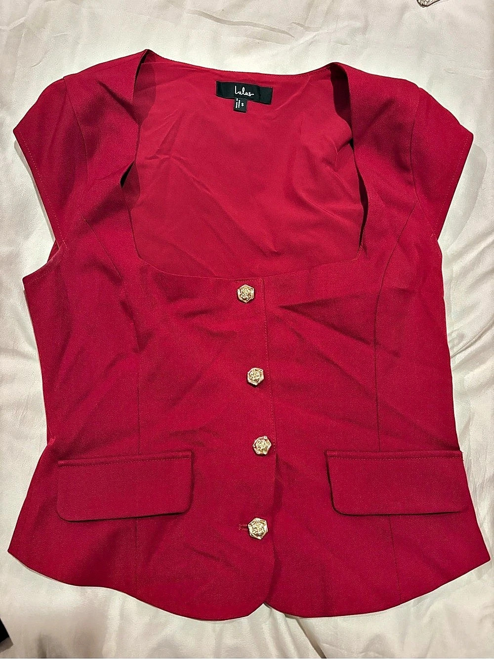 Red vest shirt